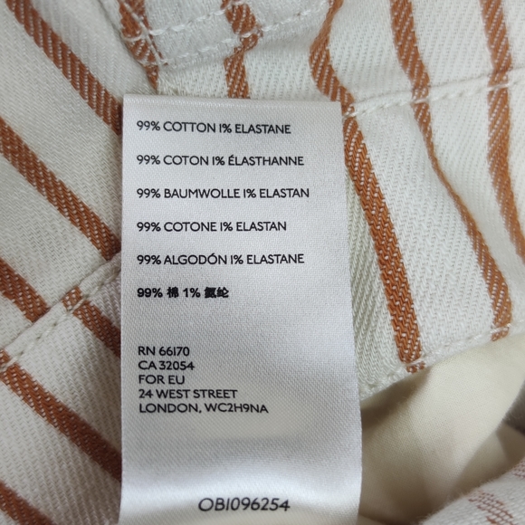 Anthropologie Striped Flare Pants Size 30 NWT - Picture 8 of 12